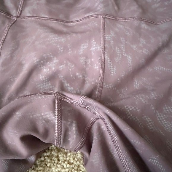 Athleta Mauve Patterned Leggings NWOT - Picture 5 of 7